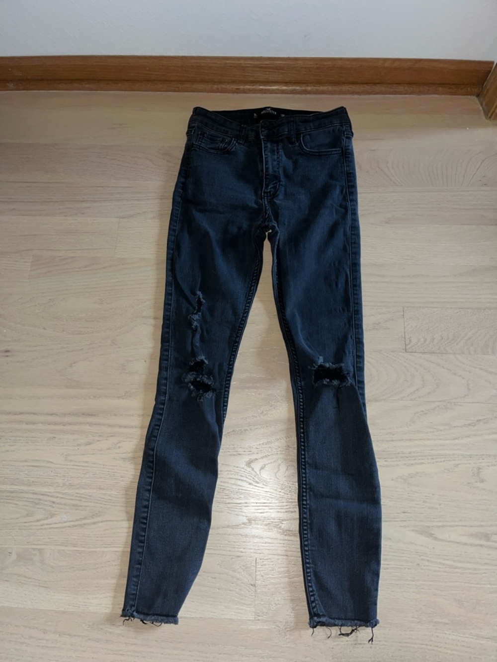 Hollister Black Ripped Skinny Jeans